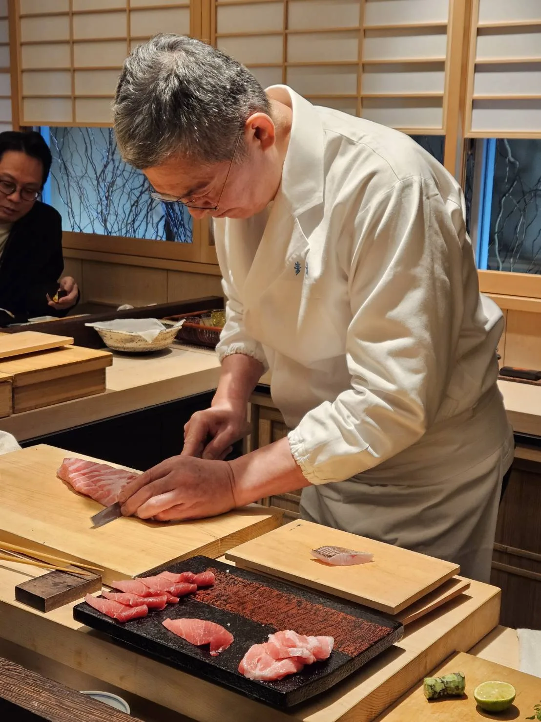 Sushi master at work
