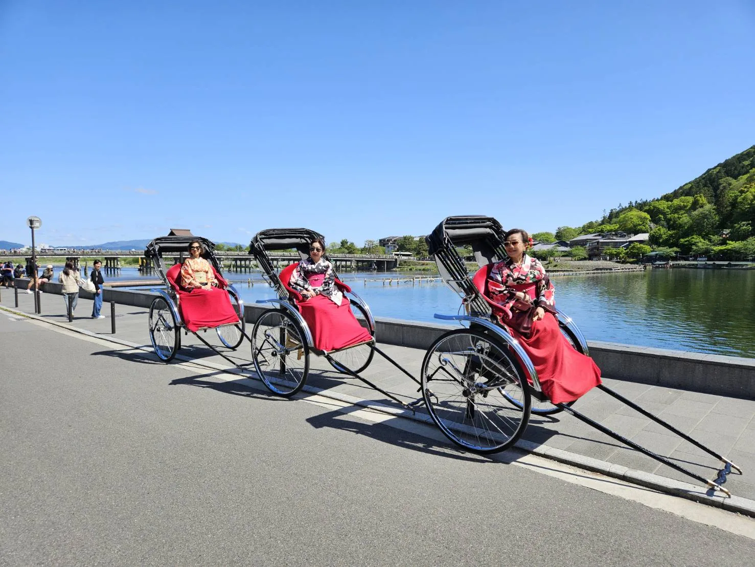 Rickshaw ride in Arashiyama